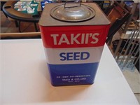 TakII's Seed Metal Container  - 14 X 10