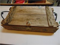 Antique Wooden Ammunition Box