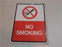 Metal No Smoking Sign - 8 1/2 X 11
