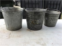 Galvanized pails