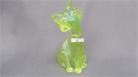 Fenton Alley Cat  -  vaseline opal