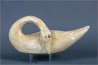 Swan Decoy by Unknown Carver, Tack Eye, Solid