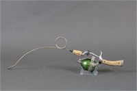 Vintage Stub Caster Fishing Rod w/ Push-Button