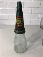 Genuine embossed Wakefield Castrol pint oil bottle
