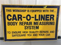 Car-O-Liner body repair shop sign appox 90 x 60 cm