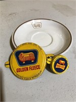 Golden Fleece saucer & drum caps