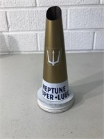 Neptune Superlube new old stock tin oil bottle top