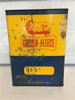 Golden Fleece 1 gallon oil tin