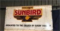Original Holden Sunbird sign approx 8 x 4 ft