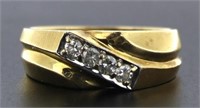 14kt Gold Men's Diamond Ring