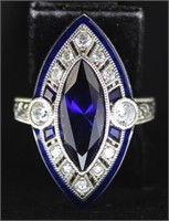 Fancy Marquise 4.50 ct Sapphire Dinner Ring