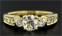 14kt Gold Brilliant 1.50 ct Antique Diamond Ring