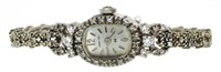 14kt Gold Hamilton Antique 4.00 ct Diamond Watch