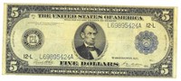 Series of 1914 Large $5 Federal Reserve Note