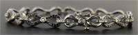 1.00 ct Black & White Diamond Infinity Bracelet
