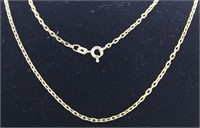 18kt Gold 19" Italian Heavy Link Necklace