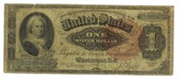Series 1886 Martha Washington Silver Dollar Note