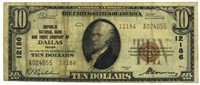 Series 1929 Brown Seal $10 National Currency Note