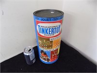 Vtg Tinkertoy Can and Contents