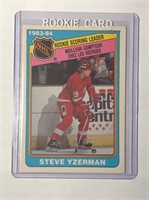 1984-85 Steve Yzerman Rookie Scoring Leader Card