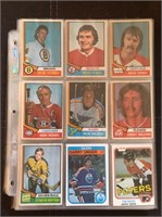 Over 100 1970's and 80's Hockey Cards