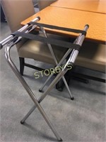Chrome Folding Tray Stand NEW