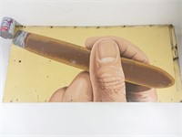 Enseigne de cigar vintage en métal
