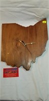 Wood Ohio Clock