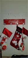 Coca-Cola Coat Rack & Stockings