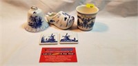 Collection of Delft Blue from Holland