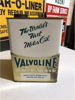 Valvoline gallon oil tin