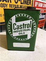 Castrol Industrial gallon oil tin