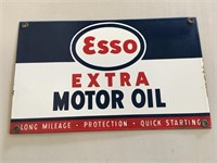 Original enamal Esso oil rack sign