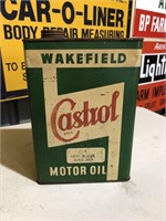 Wakefield Castrol gallon oil tin