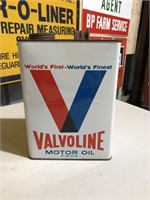 Valvoline gallon oil tin