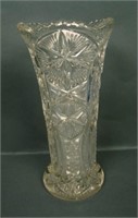 M’burg Ohio Star Vase – Crystal (nice item)