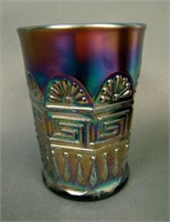 N Greek Key Tumbler – Purple (very scarce; nice)