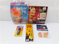 Halloween Lot-Make-Up Kits, Rainbow Wig, & More