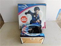 Aero ABT Women's Rollerblades(Sz 9)& Adult Helmet