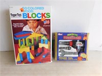 Redbox Child's Power Tool & 50 Color Blocks