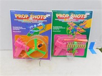 2 Toys-Prop Shots Flying Helicopter & Airplane