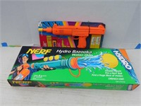 Nerf Hydro Bazooka Water Gun & Neon Squirter UZI
