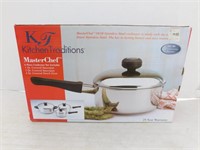 6 Pc. Kitchen Traditions MasterChef 18/10 Cookware