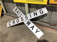 Railway crossing sign approx 130 cm