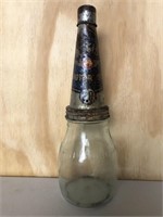 Resis tin top & genuine pint oil bottle