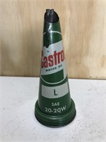 Castrol L tin oil bottle top