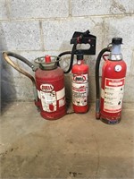 3 x Fire extinguishers