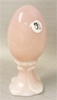 FENTON ROSALENE EGG ON STAND