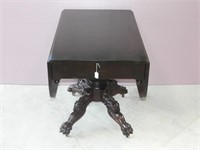 Mahogany Acanthus Carved Dropleaf Table