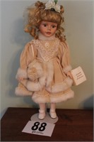 PORCELAIN ALAYNA DOLL 18" BY CAMILLE LIMITED